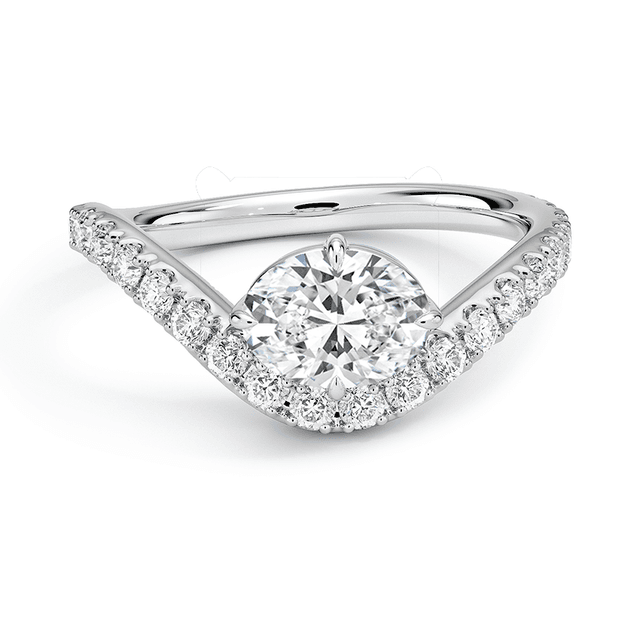 Silhouette Diamond Ring (1/2 ct. tw.) in 18K White Gold